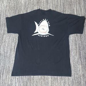 TSC Activewear Mens 3XL Shark Graphic T Shirt Black Short Sleeve Explore‎